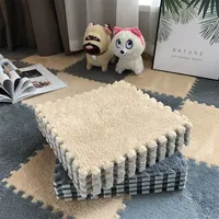 Tapis poilu de haute qualité à bas prix, tapis de sol en peluche