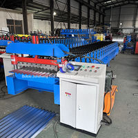 Máquina corrugada de hoja de techo de acero metálico de lujo