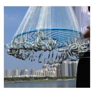 Hand-Cast Fishing Net With Flying Disk For Small Fish And Shrimp Bait Catching