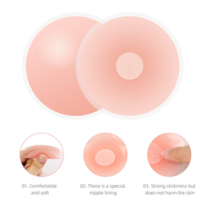 Cache-tétons réutilisables invisibles push-up, soutien-gorge sans bretelles, autocollants en silicone en forme de lapin pour les mamelons - Product Image 2