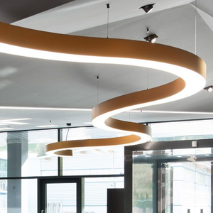 RONSE Luminaire <span class=keywords><strong>suspendu</strong></span> linéaire <span class=keywords><strong>LED</strong></span> en aluminium rectangulaire pour bureau à domicile, 1,2 m, 2,4 m, <span class=keywords><strong>plafond</strong></span>, 1500 mm, 1800 mm, garantie 5 ans - Product Image 4