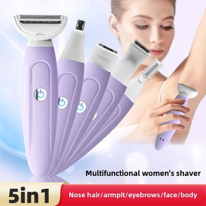 Ensemble de rasoir électrique multifonctionnel IFINE <span class=keywords><strong>5</strong></span>-en-1 pour épilateur de rasage étanche privé pour femmes à usage domestique - Product Image 5