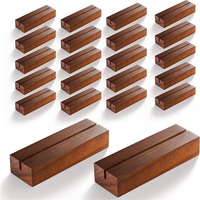 Gran oferta, calendario de madera de haya pulida, Base de trofeo, estilo de arte popular, soporte para tarjetas de visita, tarjetero de menú, grabado para Navidad