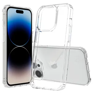 2023 Estojos De Telefone Móvel De Cristal De Venda Quente Para Apple Iphone 15 Pro Caso De Sublimação Clara