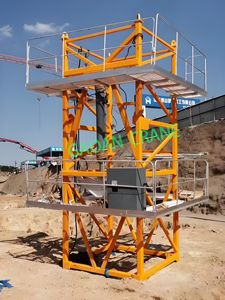 Grue à tour QTP50 (TC4810) en promotion, capacité de charge 4t, longueur de flèche 48m/42m, pour matériaux de construction et chantiers - Product Image 3