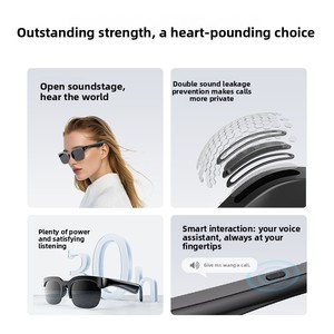 Lunettes Intelligentes IA Sans Fil pour 60 Chansons, Sport, Longue Autonomie, Traduction IA - Product Image 3