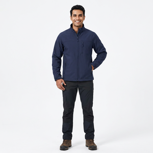Nouvelle veste softshell haut de gamme 2026 pour hommes, imperméable, coupe-vent, col montant, veste softshell pour hommes - Product Image 1