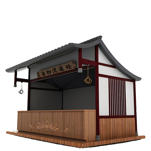 บูธคอนเทนเนอร์ขายตั๋ว บูธขายของ ถนนการค้า ร้านขายขนม ร้านค้าเคลื่อนที่ ศาลาโบราณ ร้านค้าขนาดเล็ก เคลื่อนย้ายได้ - Product Image 5