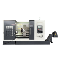 Tour-fraiseuse-perceuse CNC Fanuc à banc incliné horizontal 3-en-1 TCK56 750 mm, machine robuste à broche unique avec déplacement de l'axe Z de 750 mm