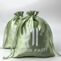 Pochette à cordon en satin de luxe BaiShun pour emballage cadeau, résistante aux chocs, avec logo personnalisé via sérigraphie numérique