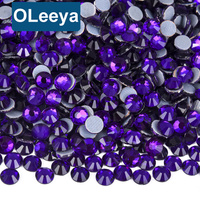 Oleeya Luxe - Cristales de Estrás Termoadhesivos P32~P96, Cristales de Vidrio para Decoración de Prendas