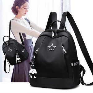 Mini <span class=keywords><strong>sac</strong></span> <span class=keywords><strong>à</strong></span> <span class=keywords><strong>dos</strong></span> de conception de la mode des femmes avec la fermeture <span class=keywords><strong>à</strong></span> glissière faite de matériel d'Oxford - Product Image 5