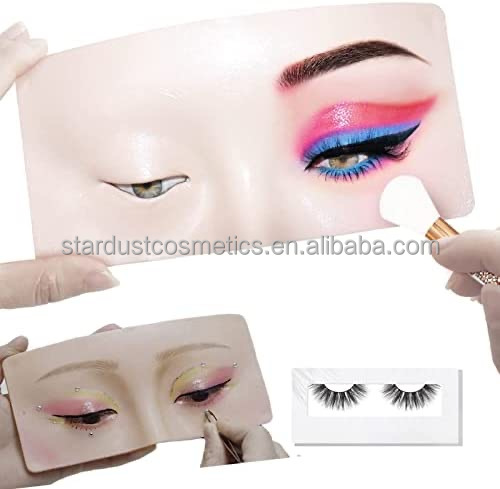 3 Color 3D Silicone Practice Skin - Makeup Training Board