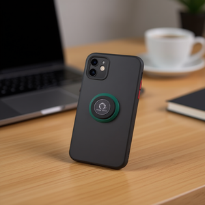 Funda de teléfono DAM Matte TPU con soporte de anillo para iPhone 7 Plus 8 Plus, protección anticaídas y agarre. - Product Image 2