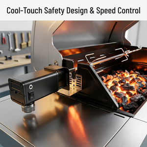 <span class=keywords><strong>Kit</strong></span> de rôtissoire à vitesse variable pour <span class=keywords><strong>barbecue</strong></span>, accessoire de <span class=keywords><strong>barbecue</strong></span>, moteur rotatif pour gril à gaz, <span class=keywords><strong>kit</strong></span> de rôtissoire pour gril à gaz à 2-4 brûleurs - Product Image 4