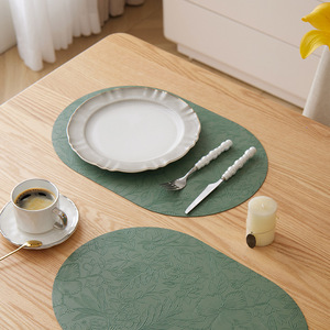 Salvamantel ovalado impermeable con diseño de magnolia, aislante del calor, para tazas de café y cuencos. - Product Image 3