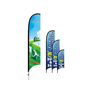 Top quality customized print advertising flag
