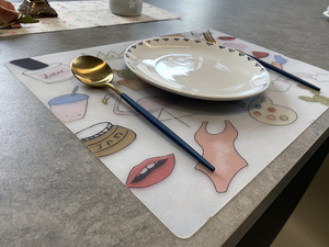 Full Color Printing <b>Silicone</b> <b>Mat</b> Non-Slip Heat Resistant Table <b>Mat</b> Waterproof Wipeable Baby Placemats Large Sheet - Product Image 2