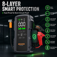 Professional 800A 150PSI 10000mAh 4-in-1 Emergency Battery Booster Tire Inflator Pump Portable Jump Starter with Air Compressor