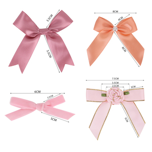 Midi Customize Handmade <strong>Small</strong> <strong>Ribbon</strong> <strong>Bow</strong> Trimming Pre-tied Gift Lingerie <strong>Bow</strong> for Underwear Girl Dress Decoration - Product Image 5