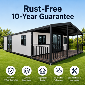 Casa Contenedor Expandible de 20 pies con Diseño de Techo Inclinado, <span class=keywords><strong>Exterior</strong></span> con Acabado de Madera Personalizado y Vidrio Panorámico para Glamping de Lujo - Product Image 3