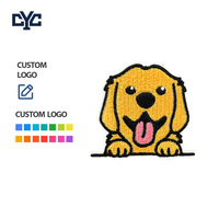 Patchs thermocollants brodés pour animaux de compagnie : Chien mignon, Bouledogue français, Mops, Husky doré – Broderie réelle à coudre ou thermocollante