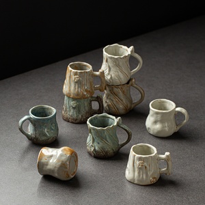 Tazas de Café de Cerámica Vintage al por Mayor con Alta Calidad Estética y Diseño Creativo Pintado a Mano - Product Image 1