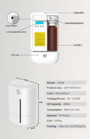 Diffuseur de parfum électrique commercial Nouveau design Machine murale Télécommande 200ml pour prise UK/AU/US/EU