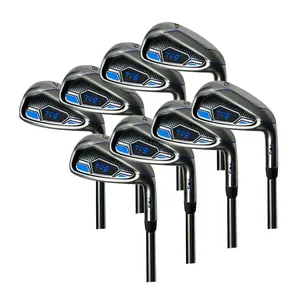 Custom Logo Cavity Golf Iron Head 3 4 5 6 7 8 9 P A S 69 Degree Silver Golf Irons Set