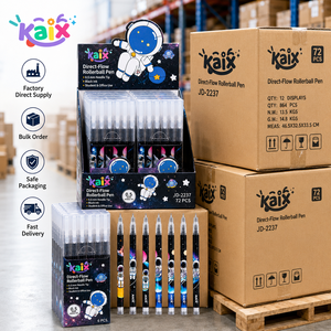 Bolígrafo de Gel de Punta Fina KAIX, Suministro Directo de Fábrica, Bolígrafo de Gel Negro con Punta de Aguja de 0.5 mm para Exámenes y Escritura - Product Image 3