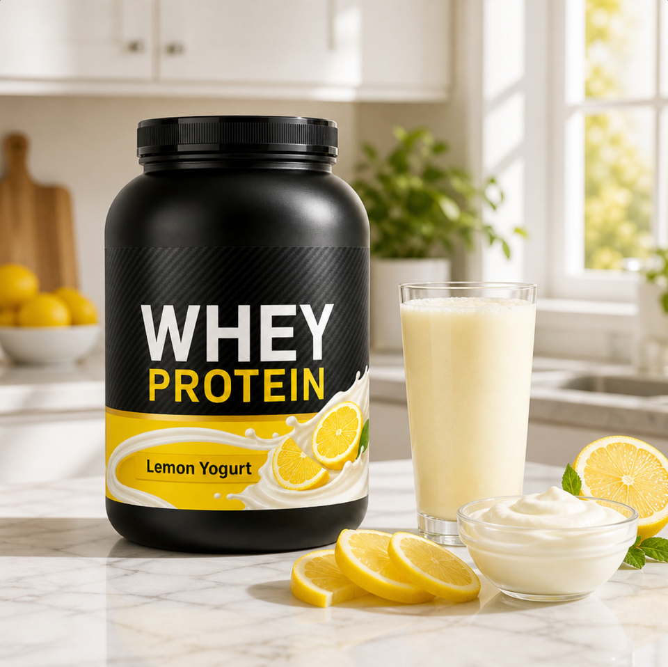 Instant Whey Protein Powder Lemon Yogurt Flavor With Creatine 5 lb 2.27 ...