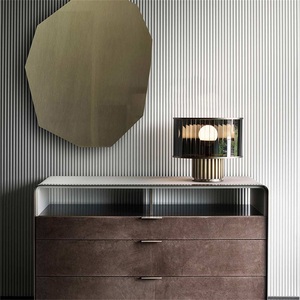 Lampada da Tavolo LED Moderna e Creativa, Illuminazione Decorativa Rotonda da Comodino in Vetro Colorato - Product Image 4