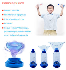 Dispositif d'inhalation pour enfants avec valve, masque d'inhalation pour l'asthme, dispositif de dosage, masque d'inhalation pédiatrique en PVC de qualité médicale, inhalateur avec espaceur, certifié CE - Product Image 6