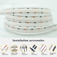 Bande lumineuse LED 24V SOB 240 LED 10mm PCB Haute luminosité Dimmable Personnalisable IP20/65/67 Étanche pour Maison, Bar, Centre Commercial, Bâtiment Extérieur