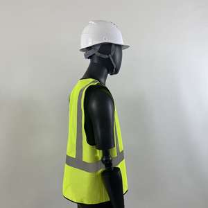 Inşaat işçileri için özel Logo yansıtıcı güvenlik yelek yansıtıcı yelek şantiye tulum - Product Image 3