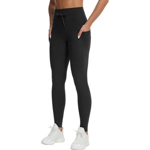 FOXA Women's High Waist Stretchy Workout <b>Leggings</b> <b>With</b> <b>Pockets</b> Yoga Pants Tummy Control Spandex Polyester - Product Image 2