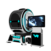 Simulador de Vuelo VR 9D con Visión Libre de 360 Grados, Máquina de Juego de Aviones Metálicos para Interiores, Ideal para Centros de Entretenimiento y Compras