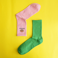 Chaussettes en coton personnalisées pour la maison, amusantes et tendance, avec logo personnalisé, chaussettes courtes sublimées pour hommes, chaussettes amusantes et joyeuses pour hommes