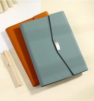 Carnet de notes professionnel en cuir PU avec reliure spirale A5, 100 feuilles, logo personnalisable, coffret cadeau