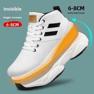 Chaussures de sport respirantes pour hommes, toutes saisons, style décontracté, rehaussantes de 8 cm, en maille tendance, invisibles, 6 cm - Product Image 2