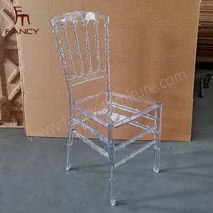 Chaises Chiavari empilables en acrylique transparent, best-seller, pour hôtels, banquets, salons, appartements et événements - Product Image 2