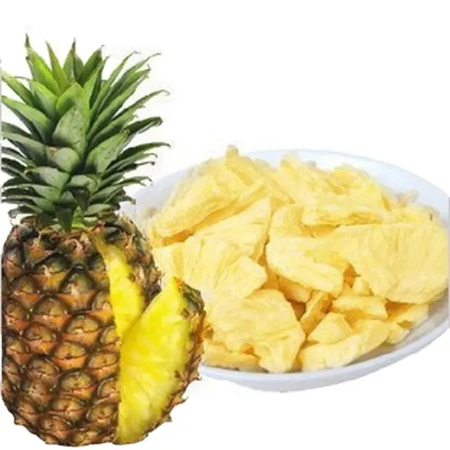 Hoge Kwaliteit Gevriesdroogde Ananas Chips Snack Slice/Dobbelstenen/Poeder Gevriesdroogde Ananas Best Verkopende Topleverancier