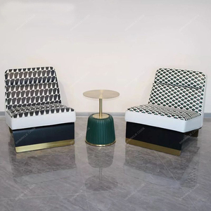 SPARKLE Sofá ligero de lujo, silla de diseñador para sala de estar, dormitorio, sofá perezoso con rayas de cebra, silla de ocio - Product Image 3