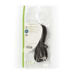 Cable de audio estéreo macho de 3,5 mm a macho de 3,5 mm, 2 m, negro - Product Image 3