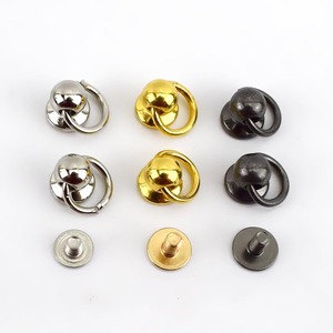 Meetee Bf069 Mạ Túi Xách Trang Trí Đinh Tán Nhẫn Nail Túi Dây Đeo Side Clip Khóa Với Vít Phụ Kiện Phần Cứng Cho Hành Lý - Product Image 2