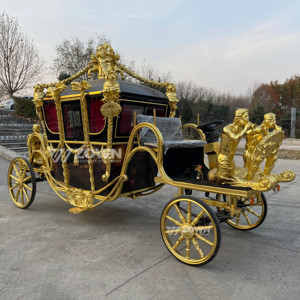 Chariot royal décoratif haut de gamme adapté aux activités de spectacle en plein air dans les villes à thème - Product Image 2