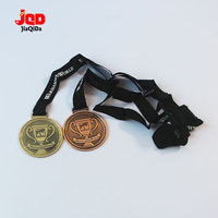 Médaille sportive personnalisée en alliage de zinc, or, argent et cuivre 2D/3D avec ruban pour football, basketball, marathon et course à pied