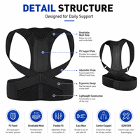 Cinturón Corrector de Postura Ajustable de PU con Malla Transpirable Invisible Bajo la Ropa para Trabajo de Oficina - Proveedor Mayorista OEM
