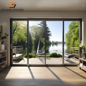 Porte coulissante en aluminium GS avec verre de sécurité et verrouillage enfant pour maisons familiales - Product Image 2