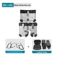 Support de rangement pour moto en alliage d'aluminium Xiao650 pour côté droit, avec capacité de 38L et 45L